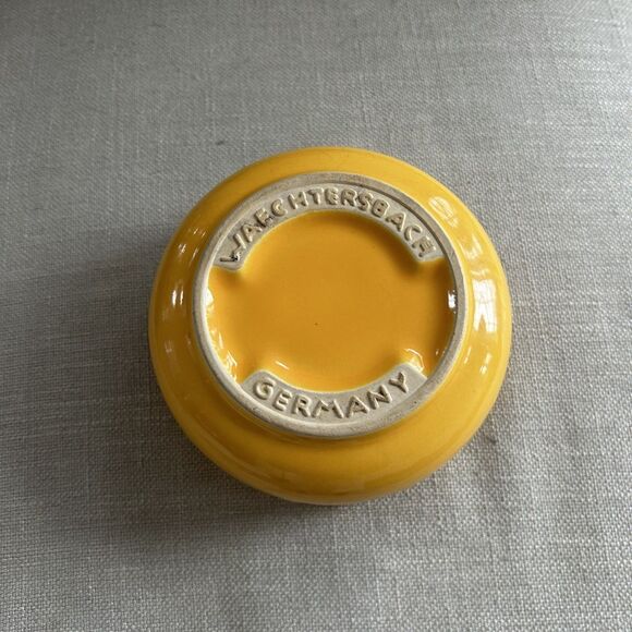 Waechtersbach Cat Bowl Made in Germany Yellow Katze Gato Chat Food Water - Picture 5 of 7